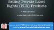 Selling Private Label Rights Products Online