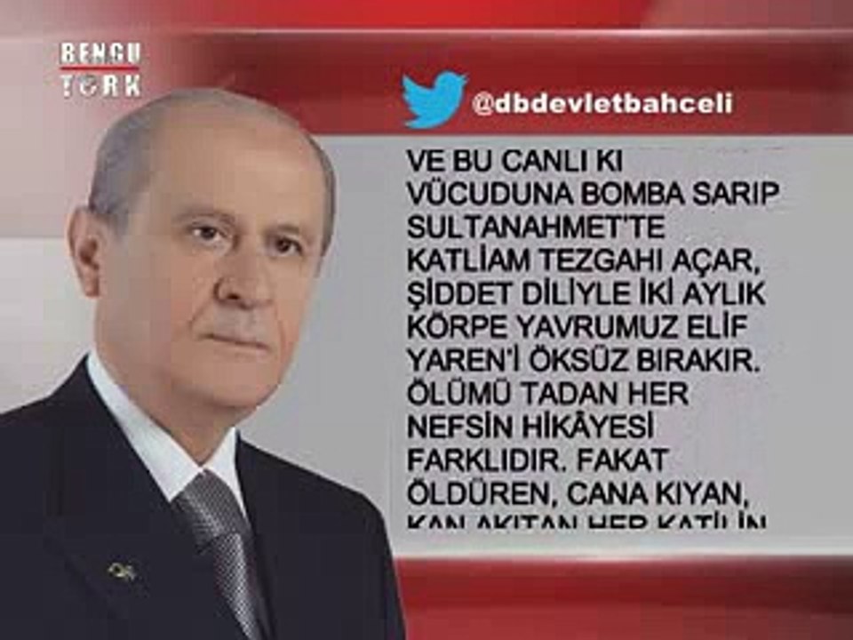 DEVLET BAHÇELİ'DEN AÇIKLAMA - 09.01.2015
