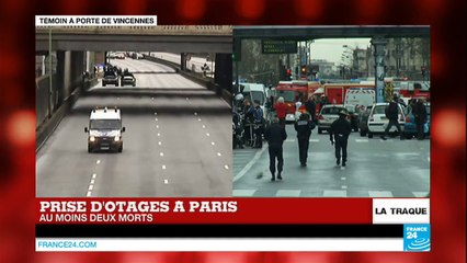 Prise d'otages à Paris, le tireur retranché dans une épicerie casher.