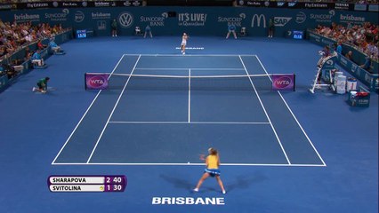 Brisbane, Sharapova straripante contro la Svitolina
