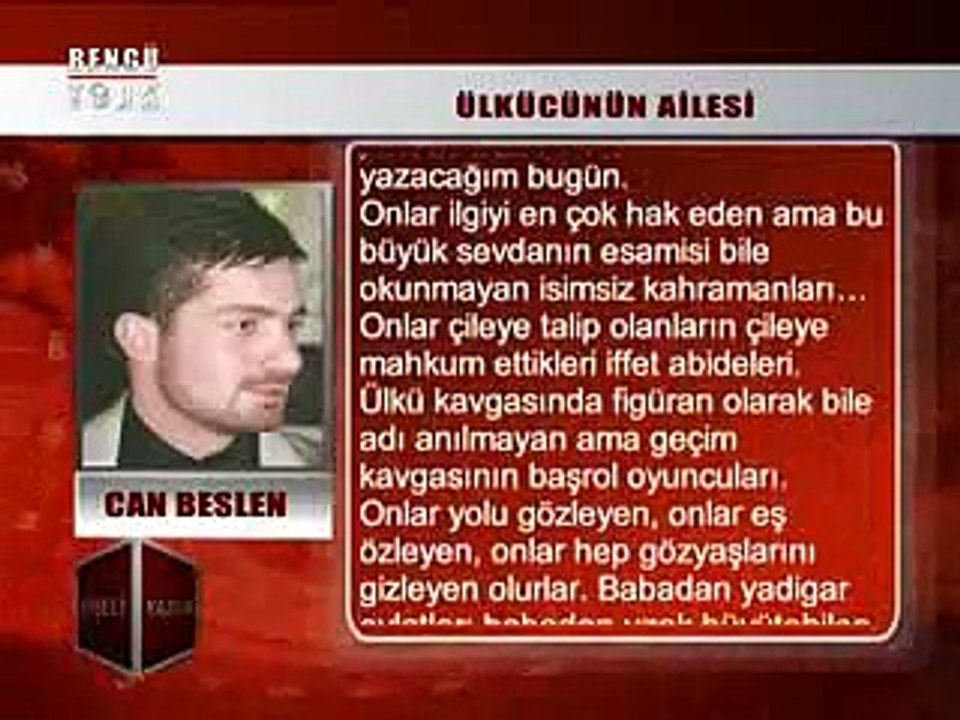 KÖŞELİ YAZILAR - CAN BESLEN 09.01.2015