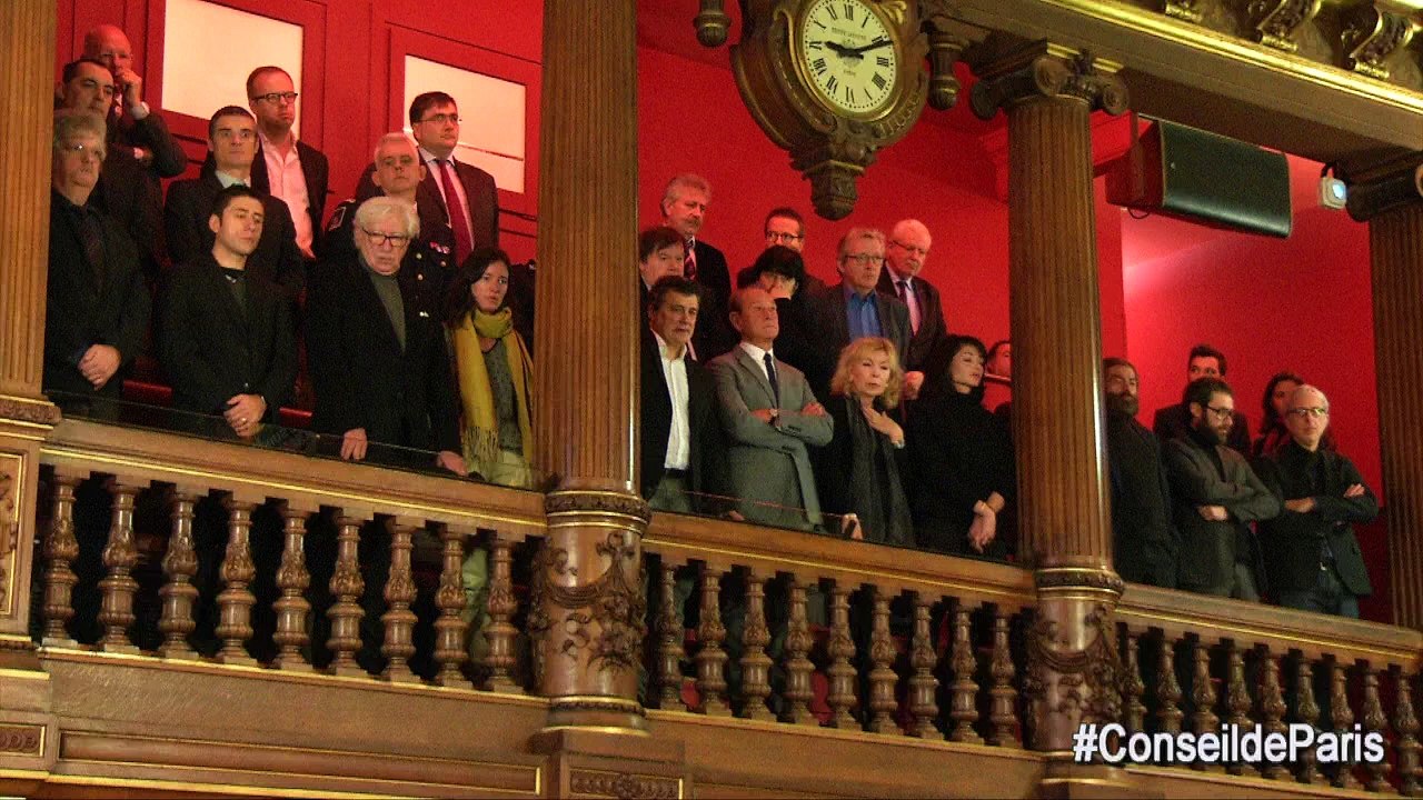 Conseil de Paris exceptionnel Charlie Hebdo "Citoyen d'Honneur"