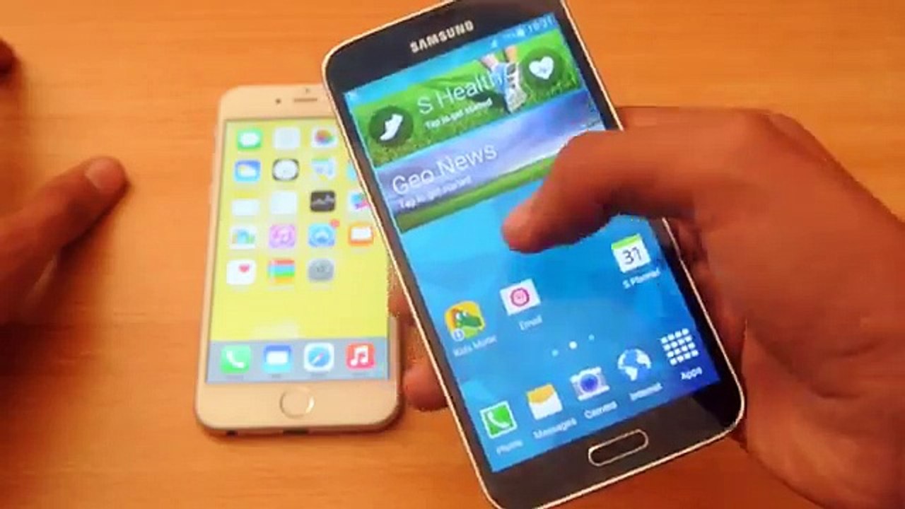 Samsung Galaxy S5 Android 50 Lollipop vs iPhone 6 iOS 8 Review