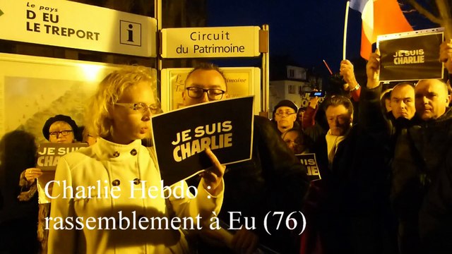 Eu : rassemblement de soutien à Charlie Hebdo