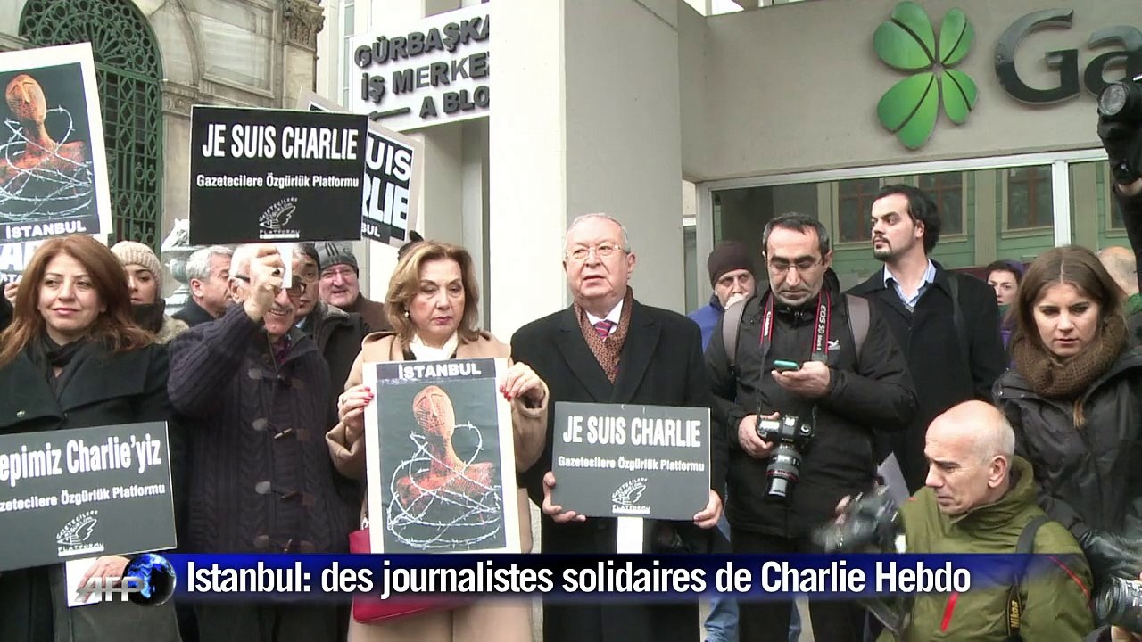 Istanbul: des journalistes turcs solidaires de Charlie-Hebdo