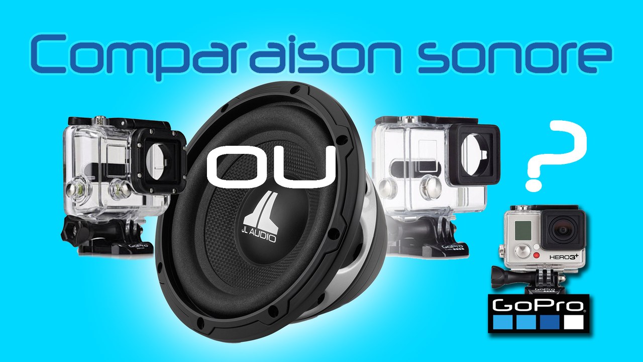 GoPro Hero 3+ Comparaison Sonore Boitier