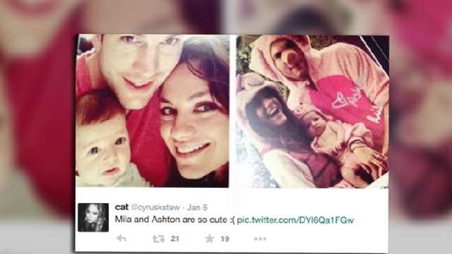 Mila and Ashton's Baby's Picture Leaked