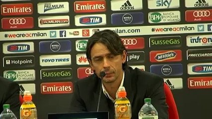 Milan, Inzaghi: 'Cerci ha bisogno di recuperare. Destro? È alla Roma'