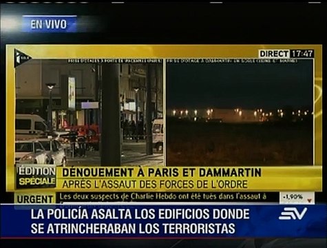 Los hermanos Kouachi muertos en el asalto a imprenta, según medios franceses