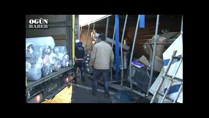 TEM trafiğini felç eden kaza