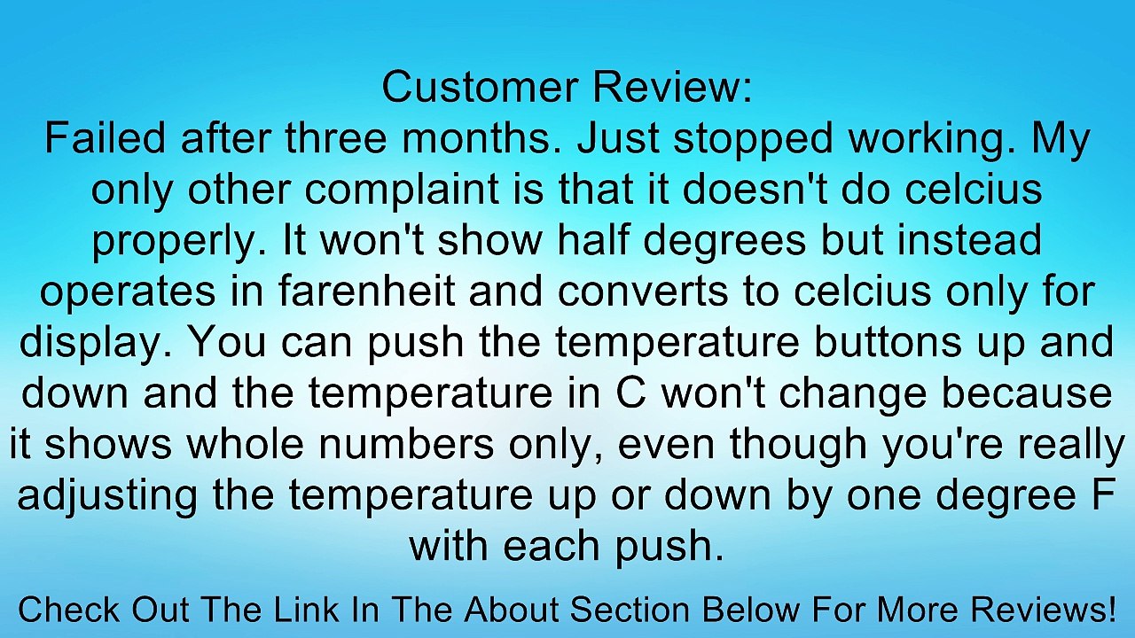 White-Rodgers UP300 Easy Set 7 Day Programmable Universal Thermostat Review