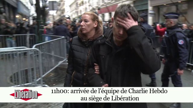 Vendredi 9 janvier, la première journée de Charlie Hebdo à Libération