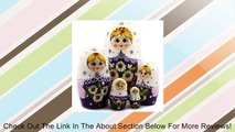 Floral Matryoshka Matreshka Babushka Russian Nesting Doll 5 Nested Hand Carved Hand Painted Doll NEW !! 7 Inch Review