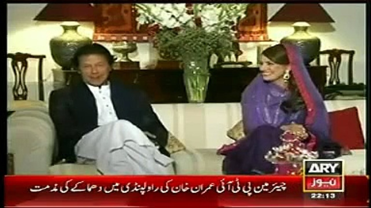 Imran Khan Reham Khan Interview after Marriage- Khara Such Mubashir Luqman 9th January 2015 P-1