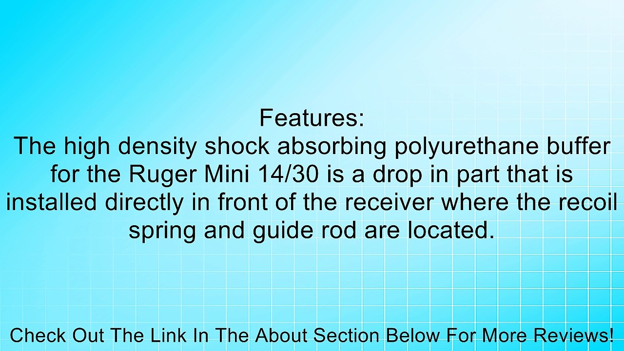 Ultimate Arms Gear Synthetic Wear Reducing Shock Recoil Absorbing Impact Buffer For The Ruger Mini 14 & Mini 30 Rifle Review