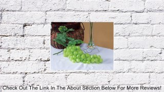 Pack of 6 Country Vineyard Artificial Green Grape Clusters with Leaves 14