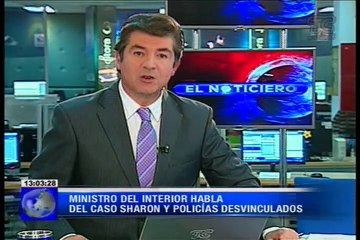 Ministro del interior habla del caso Sharon y policías desvinculados