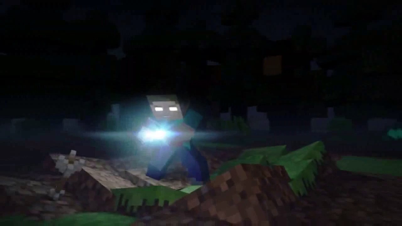 Notch vs Herobrine   Minecraft Fight Animation