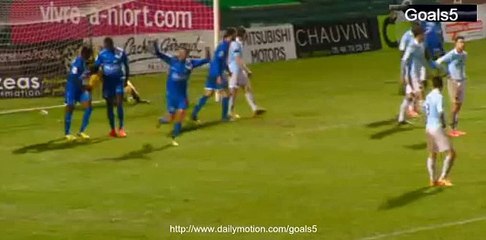 D A Ndoh Goal Niort 1 - 1 GFC Ajaccio Ligue 2 9-1-2015