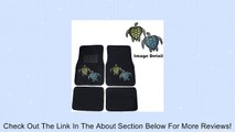 Blue & Green Turtles w/ Stars & Hearts Gem Crystal Studded Rhinestone Car Truck SUV Front & Rear Seat Carpet Floor Mats - 4PC Review