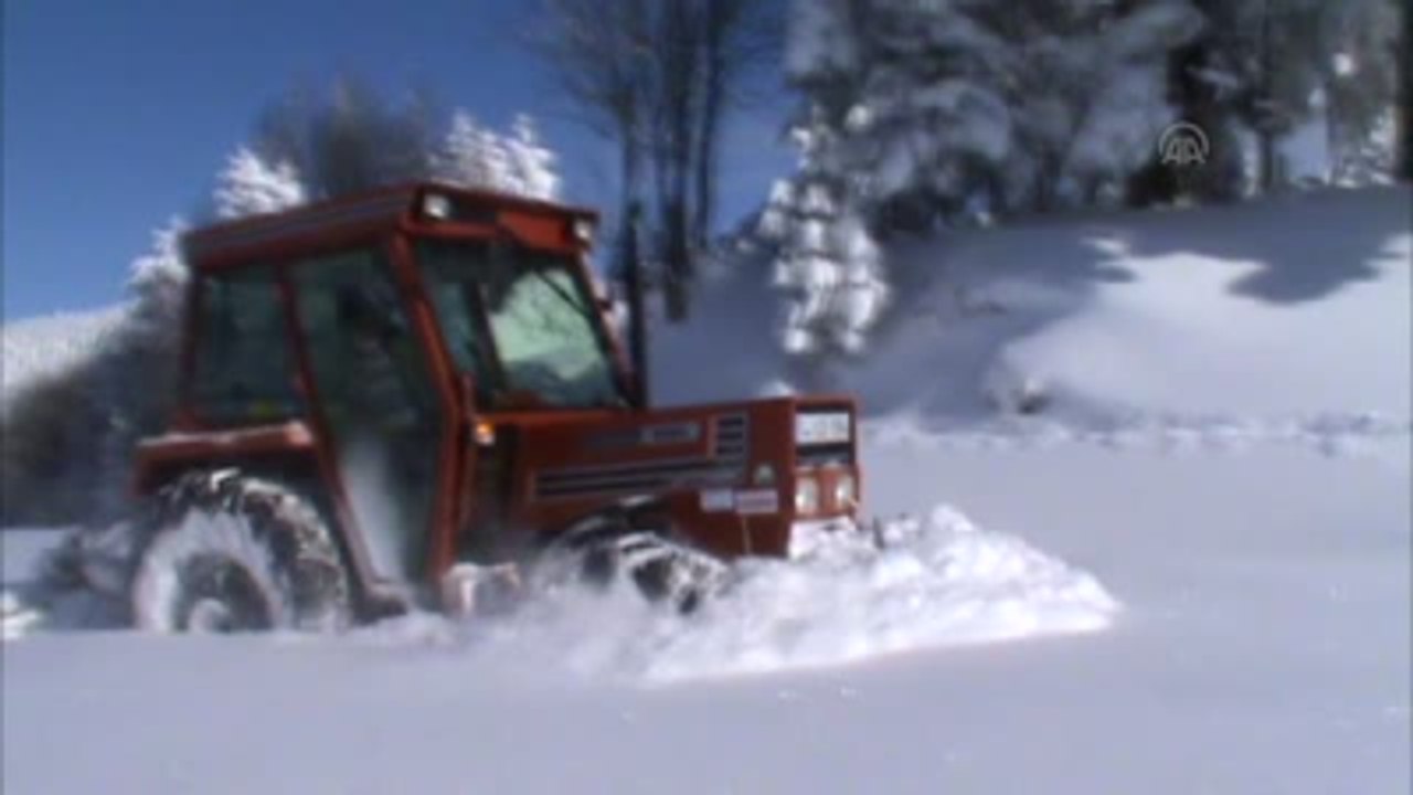 Abant Gölü Buz Tuttu