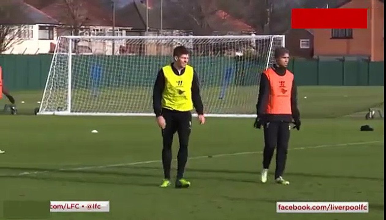 Steven Gerrard fantastic goal in Liverpool training 2015