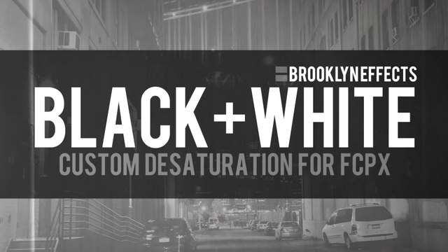 Black + White for Final Cut Pro X from Brooklyn Effects™