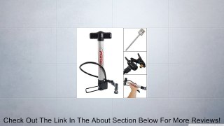 Portable Air Gas Pump for Bike Ball Silver Tone Black Review