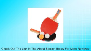 Black Red Shakehand Table Tennis Paddle Racket 2 White 1 Yellow Balls Set Review