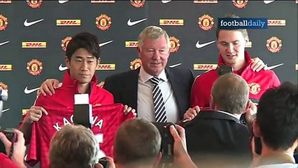 Shinji Kagawa and Nick Powell unveiled at Manchester United