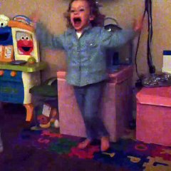 A Cute Girl Singing Poem And Scared at Once