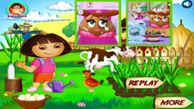 3 IN 1 Games_ Dora At Farm !! Dora and Boots Jigsaw !! Dora and Diego at the Eye Clinic