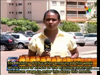 Brazilian gov't announces 13.1% teachers' salary hike