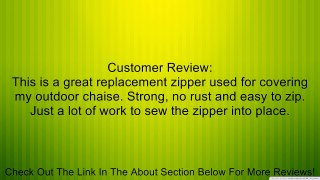 Bimini Top #10 Marine Double Pull Zipper ~ YKK Zipper Review