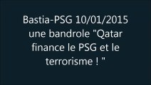 Bastia-PSG: Une banderole 