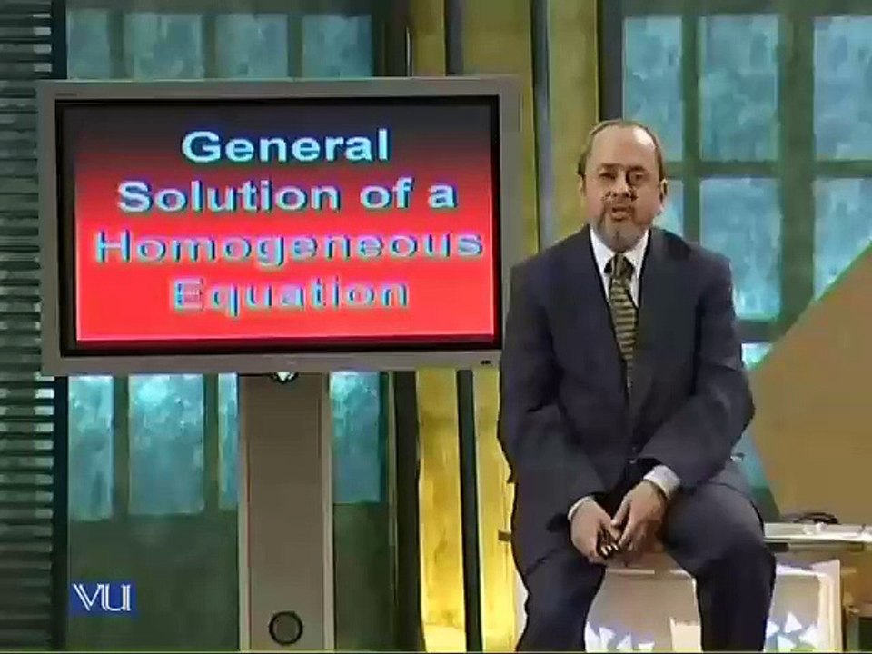 Lec14 - Solutions of Higher Order Linear Equations