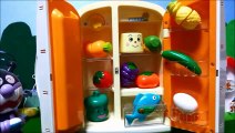 アンパンマン アニメ❤おもちゃ キッチンお料理の冷蔵庫！Anpanman Toys