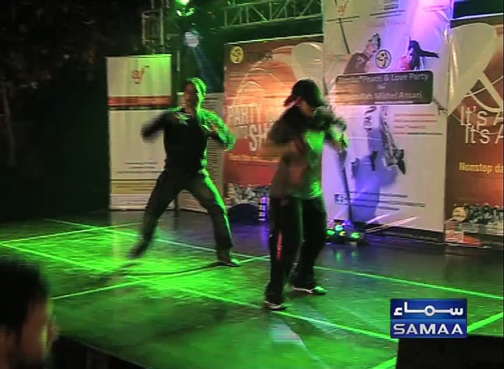 Samma TV official Zumba launch in Pakistan in 2012 by Nasrullah Michel Ansari