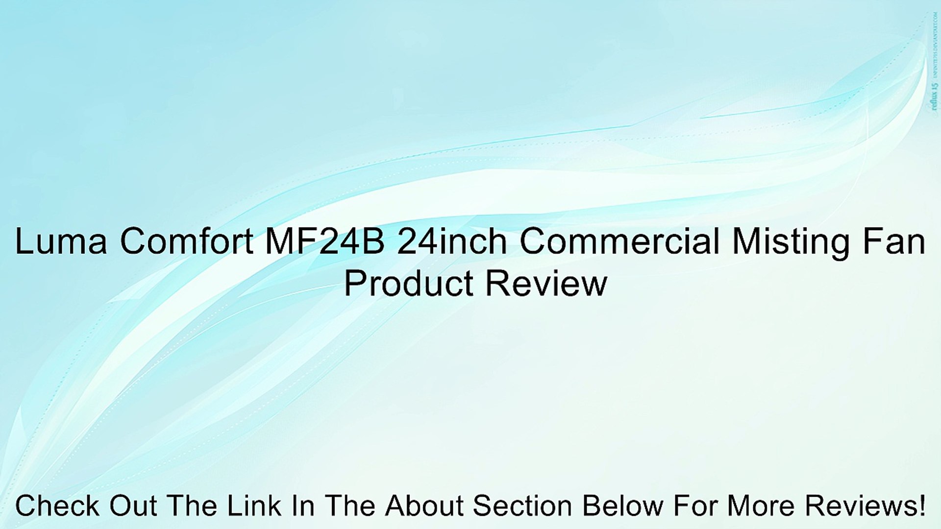 Luma Comfort Mf24b 24inch Commercial Misting Fan Review 影片