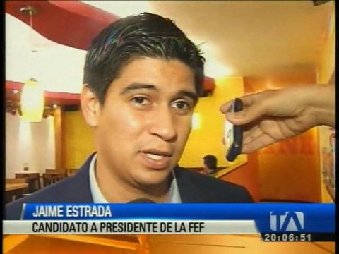 Jaime estrada analiza no ser candidato a la presidencia de la FEF