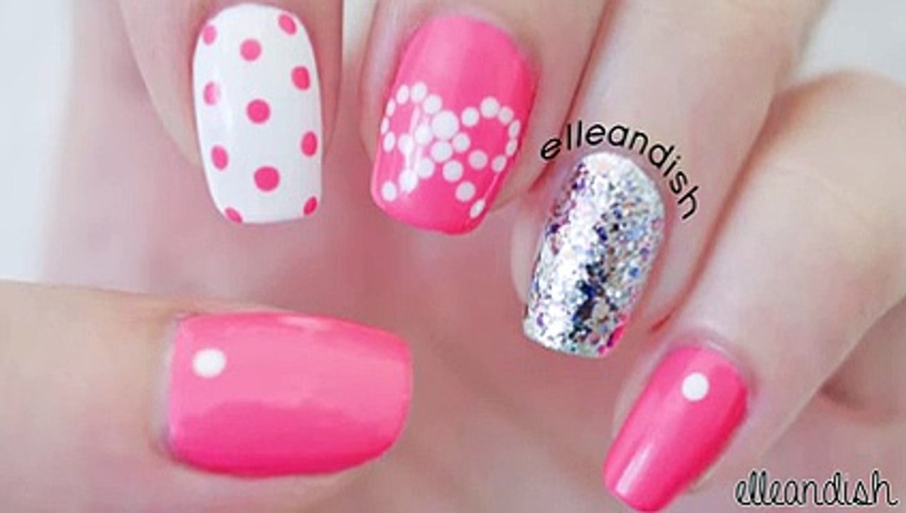 ❤ Easy Bow Nails...Using Dots! ❤