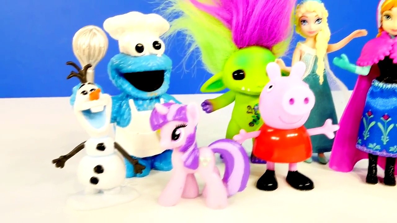 Play Doh Lunchtime Creations Disney Frozen Peppa Pig Zelfs Cookie Monster Playdough Sweet Shoppe