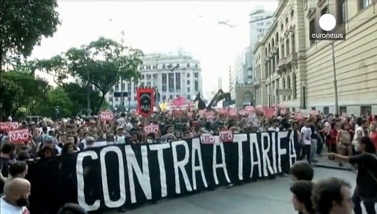 Wieder Fahrpreisproteste in Brasilien