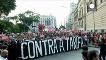 Brazil: Dozens arrested in Sao Paolo transport protest