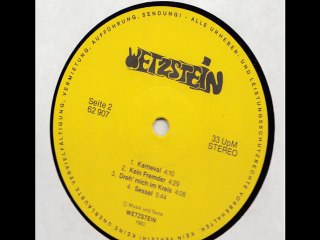 Wetzstein "Wirklich Nicht Allein"1983 Germany Heavy Prog