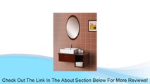 DreamLine DLVRB-134-WN Wall-Mounted Modern Bathroom Vanity with Porcelain Sink and Mirror, Complete Bath Vanity Set Review