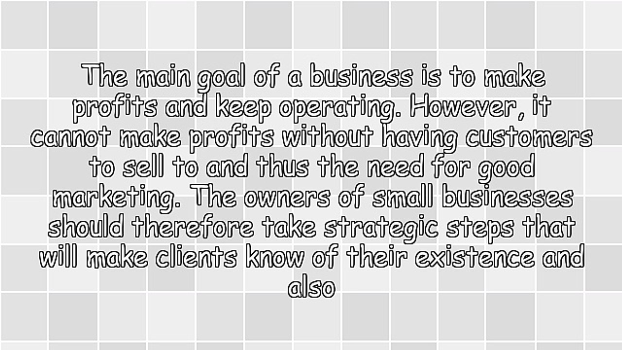 Services Offered In Small Business Marketing