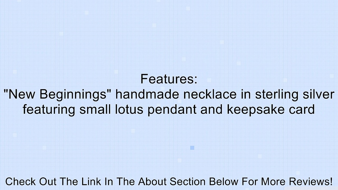 Dogeared Reminder "New Beginnings" Sterling Silver Rising Lotus Pendant Necklace, 18.4" Review