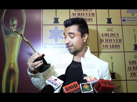 Goldan Achiever Awards-Bigg Boss Contestant Ajaz Khan Got Entertainer Of The Year Award