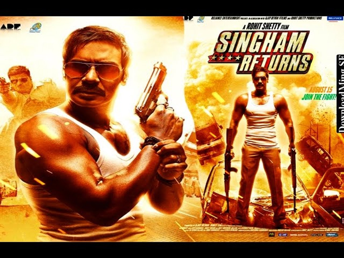 Singham Returns Bollywood Movie Theatrical Trailer Ajay Devgn \u0026 Kareena  Kapoor, image size:1440x1080
